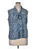 212 Collection 100% Polyester Blue Sleeveless Blouse Size XL - photo 1