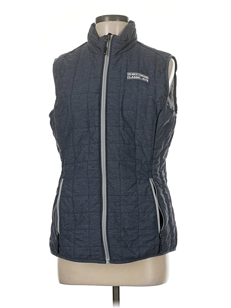 Pre-owned Cutter & Buck Vest In Blue