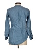 Per Se 100% Cotton Blue Long Sleeve Blouse Size M - photo 2