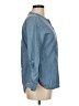Per Se 100% Cotton Blue Long Sleeve Blouse Size M - photo 4