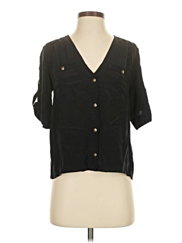 Amanda Uprichard Short Sleeve Silk Top (view 1)