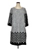 Tacera Chevron-herringbone Gray Casual Dress Size 1X - photo 1