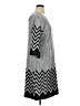 Tacera Chevron-herringbone Gray Casual Dress Size 1X - photo 4