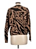 DKNY Animal Print Brown Pullover Sweater Size L - photo 2