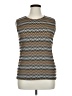 Apostrophe Brown Sleeveless Blouse Size 16 - photo 1