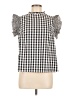 Shein Black Short Sleeve Blouse Size 6 - photo 1