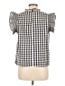 Shein Black Short Sleeve Blouse Size 6 - photo 2