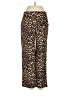 J.Crew Collection Animal Print Brown Wool Pants Size 4 - photo 1