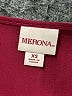 Merona 100% Polyester Burgundy Short Sleeve Blouse Size XS - photo 7