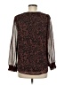 West Kei 100% Polyester Animal Print Brown 3/4 Sleeve Blouse Size M - photo 2