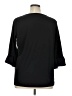 Pebble and Stone Black 3/4 Sleeve Top Size 1X - photo 2