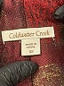 Coldwater Creek 100% Polyester Plaid Burgundy Blazer Size XS - photo 6
