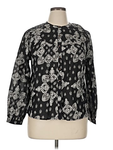 Garnet Hill Long Sleeve Blouse (view 1)