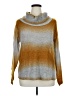 AB Studio Metallic Gold Turtleneck Sweater Size XL - photo 1