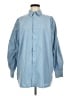 Athleta 100% Polyester Solid Blue 3/4 Sleeve Blouse Size M - photo 1