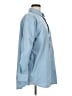 Athleta 100% Polyester Solid Blue 3/4 Sleeve Blouse Size M - photo 4
