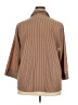 Elementz Stripes Brown 3/4 Sleeve Blouse Size 2X - photo 2