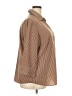 Elementz Stripes Brown 3/4 Sleeve Blouse Size 2X - photo 4