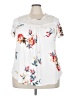 Popyoung White Short Sleeve Blouse Size 3X - photo 1