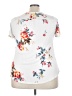 Popyoung White Short Sleeve Blouse Size 3X - photo 2