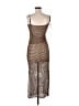 Unbranded 100% Polyester Brown Cocktail Dress Size M - photo 2