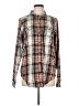 Kavu Plaid Brown Long Sleeve Button-Down Shirt Size M - photo 1