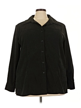 Denim & Co 3/4 Sleeve Button Down Shirt