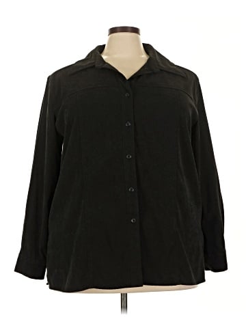 Denim & Co 3/4 Sleeve Button-Down Shirt (view 1)