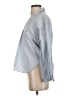 Industry 100% Cotton Blue 3/4 Sleeve Button-Down Shirt Size XS - photo 5
