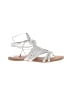 Salt + Umber Silver White Sandals Size 8 - photo 1