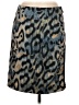 Etcetera Animal Print Blue Casual Skirt Size 6 - photo 1