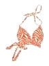 Shade & Shore Animal Print Orange Swimsuit Top Size M - photo 1