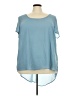 Torrid 100% Polyester Blue Teal Short Sleeve Blouse Size 5X Plus (5) - photo 1