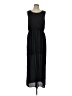 Charming Charlie 100% Polyester Solid Black Casual Dress Size L - photo 1