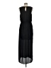 Charming Charlie 100% Polyester Solid Black Casual Dress Size L - photo 2