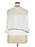 Midnight Velvet 100% Polyester White Blue 3/4 Sleeve Blouse Size 2X - photo 2