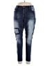 Cato Color Block Blue Jeans Size 16w - photo 1