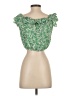 Lush 100% Rayon Green Sleeveless Blouse Size S - photo 2