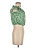 Lush 100% Rayon Green Sleeveless Blouse Size S - photo 4