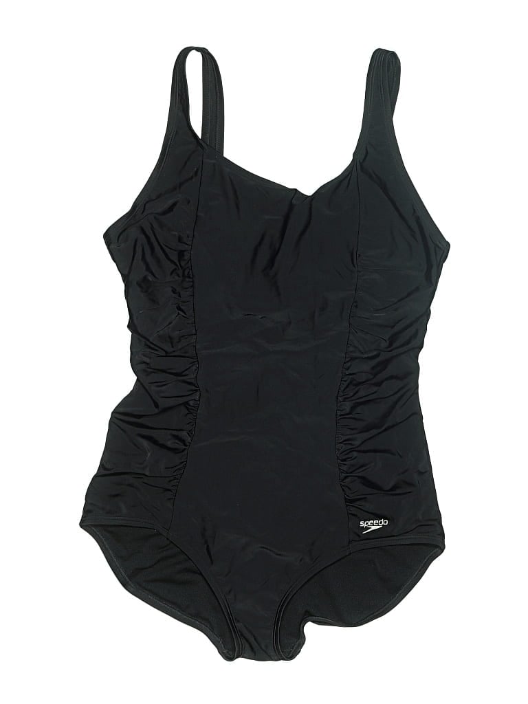 Pre-owned Speedo One Piece Swimsuit In Black