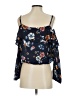 rue21 100% Polyester Blue 3/4 Sleeve Blouse Size S - photo 2