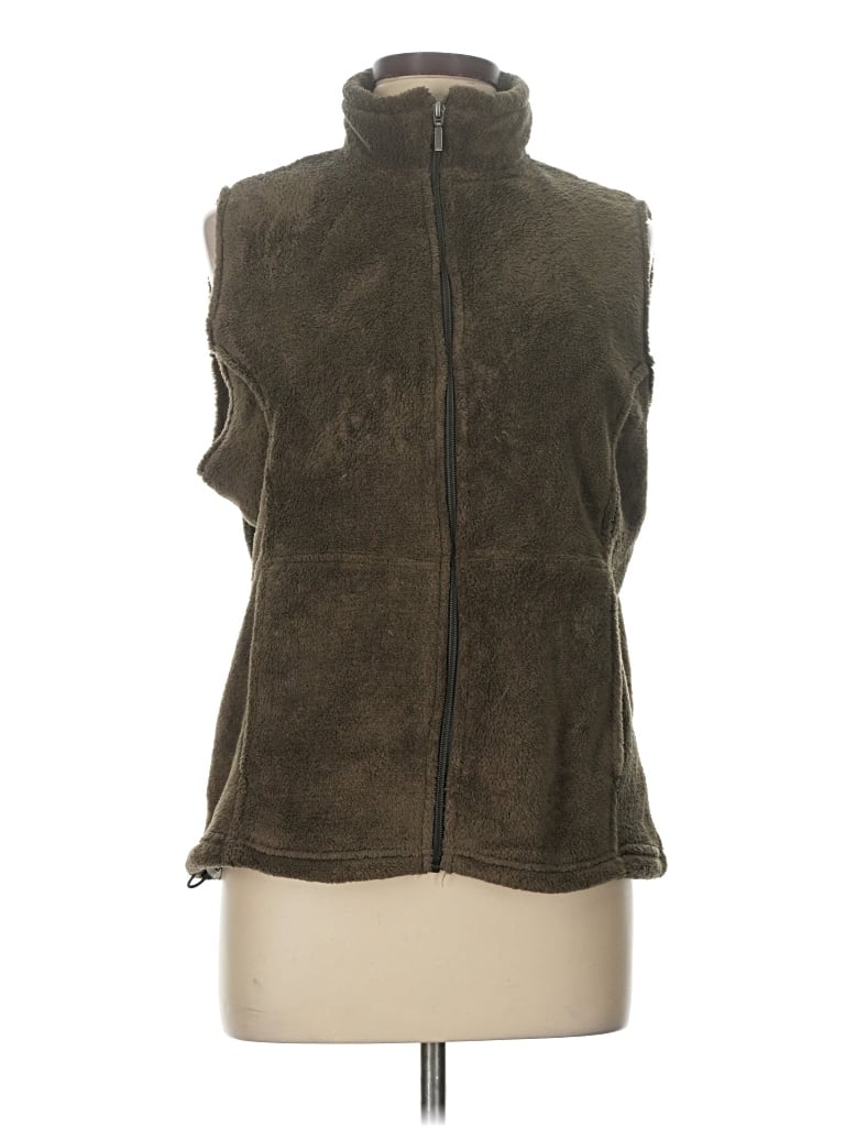 Pre-owned Natural Reflections Vest In Green