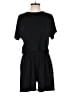 Dress Up Solid Black Romper Size M - photo 1