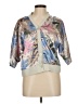Unbranded 100% Polyester Silver 3/4 Sleeve Blouse Size M - photo 1