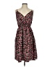 Unbranded 100% Polyester Floral Black Casual Dress Size S - photo 1