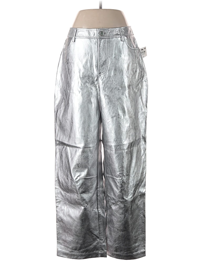 Pre-owned On 34th Casual Pants In Silver