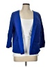 Chico's Solid Blue Blazer Size L - photo 1