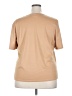 Kathie Lee Solid Tan Short Sleeve T-Shirt Size 18W - photo 2