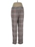 By Anthropologie Plaid Brown Casual Pants Size 12 - photo 2
