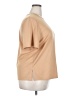 Kathie Lee Solid Tan Short Sleeve T-Shirt Size 18W - photo 4